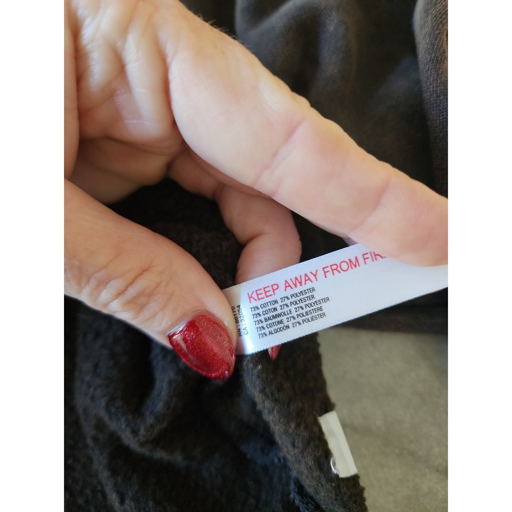 Out From Under Urban Outfitters Brown Mineral Wash Cropped Quarter Zip Pullover - Picture 7 of 8